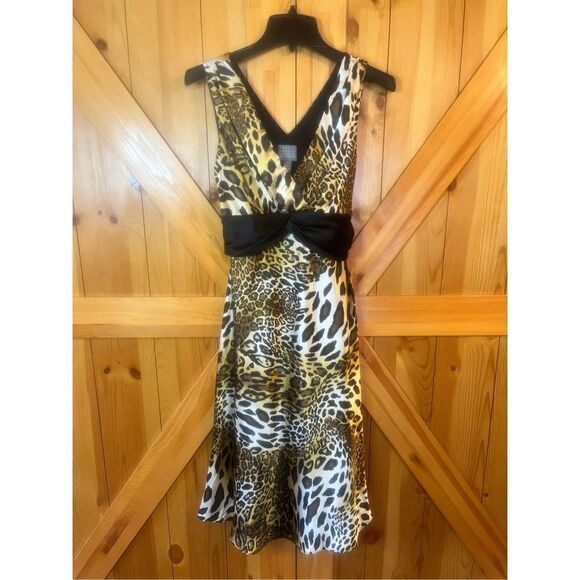 Rabbit Rabbit Rabbit Designs Cheetah Print Sleeveless Dress Size 8 - Picture 1 of 3